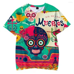 Men's T Shirts Day Of The Dead Shirt 3D Children's Wear Short Fashion Summer Short-Sleeved T-shirt Trend Casual