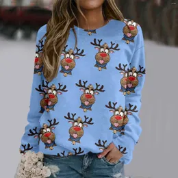 Women's Hoodies Christmas Cute Xmas Plaid Hoodless Sweatshirts Casual O Neck Drop Shoulder Sleeve Hooded Pullovers Fall Tops