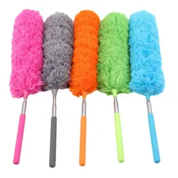 Microfiber Duster borste utdragbar handdammborttagning Renare Anti Dammborste Hem Luftkonditionering Fjäderbil Möbler Rengöring TT0428