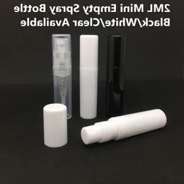 2ML/2G 명확한 리필 가능한 스프레이 빈 병 작은 원형 플라스틱 미니 아토마마이저 여행 화장품 메이크업 컨테이너 향수 로션 샘플 FVGJ