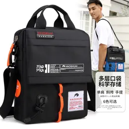 External Frame Packs men's Single Shoulder Slope bag Leisure Bags Laptop Briefcases Waterproof Outdoor Canvas Bag 230427
