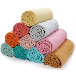 담요 Swaddling Swaddle Wrap Sleepsack Soild Color Bath Towel Blanket Born 베이비 샤워 선물 물건 품목 231127