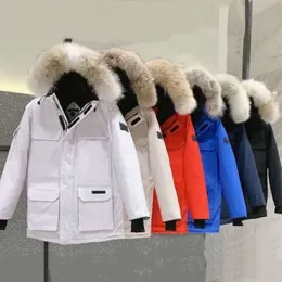 Męski Down Parkas designer męski gosies zimowy kurtka moda moda parka wodoodporna wiatroodporna tkanina premium grube pasek peleryny ciepło