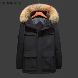 Canda Goose Shipping Designer Goosie Down Jacket Mens Jacket Puffer Coat Parka Hooded Pattern Epauleur Embroidery 08 Expedition Jackets 280 248