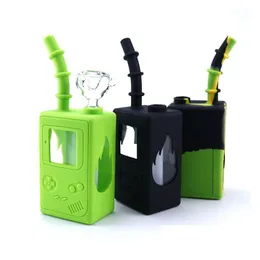 Tubos de fumo Sile Bong Oil Bubbler Burner Bowl Bola e Erva Seca Cera de Tabaco Fumaça Tubo de Mão Drop Delivery Home Garden Household Su Dhsjn