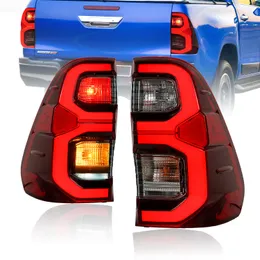 Auto Rücklichter für Toyota Hilux 20 15-20 21 LED DRL Rücklicht Hinten Nebelbremse Blinker Zubehör