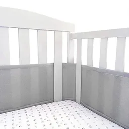 Bed Rails Mesh Breathable Cot Bumpers Baby Protector Universal Fence for born Solid Colors All Seasons 231127