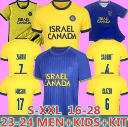 23 24 Maccabi Tel Aviv Soccer Jerseys Saborit Zahavi Biton Cohen Milson Glazer Peretz 2023 2024 Hem bort fotbollsskjortor Män korta ärmuniformer