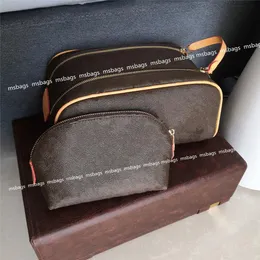 Borse di lusso da donna Borse per cosmetici Famosa custodia per trucco in 2 pezzi Borsa da viaggio conchiglia Borsa da toilette da donna Portafogli con fiori stampati Lett330A