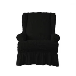 Stol täcker wingback täckskydd slipcover stretch kjol stil smutsig motståndare röd grå svart303p