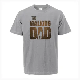 Мужские рубашки Tegan The Walking Dad Funning Men Printed 2023 Summer Hip Hop Style Высококачественный Harajuku Хлопко