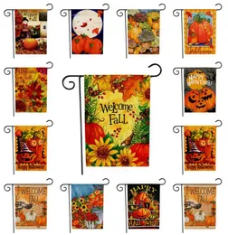 Ny Halloween Flag Pumpkin Flag Garden Flags Courtyard Welcome Fall Flag Yard Banner Flags 47*32CM T2I514389915399