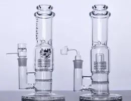 Straight Glass bong Water Smoking Pipe honeycomb inline perc to birdcage perc glass pipes with 14 mm joint5679989