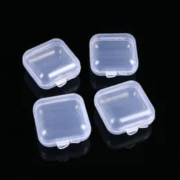 35x35x17mm Mini Klar Kunststoff Kleine Box Schmuck Ohrstöpsel Aufbewahrungsbox Fall Container Perle Make-Up Transparent Organizer geschenkboxen Sxbhj