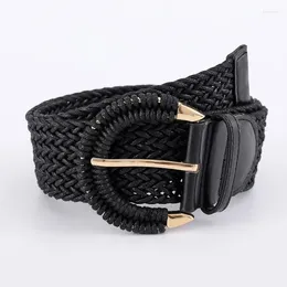 Belts Vintage Woven High Quality Braided Belt Wax Rope Waisrband Decoration For Jeans Dress Women Girls Accessories