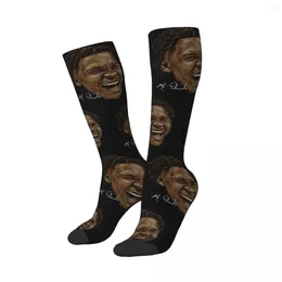 Men's Socks Women's Anthony Edwards Scream Calf For Winter Funny Emoticon Merch Soft Stockings
