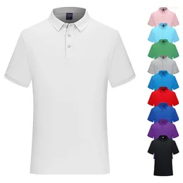 Men's Polos High Quality Cotton Polo T Shirt Men Premium Heavyweight Casual Short Sleeve Collar T-shirt Playeras De Hombre