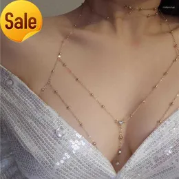 Ketten ZOSHI Sexy Körperkette für Frauen Brust Bikini Bauch Schmuck Kreuz Taille Anzug Mädchen Strand