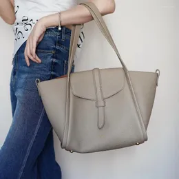 Evening Bags Vegetable Basket Tote Bag Female Designer Large Capacity Leather Handheld Shoulder 2023 Summer Composite