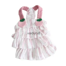 Hundebekleidung, neues Katzenkleid, Tutu, rosa Pfirsich-Design, Haustier-Welpenrock, Frühlings-/Sommerkleidung, Outfit, 5 Größen