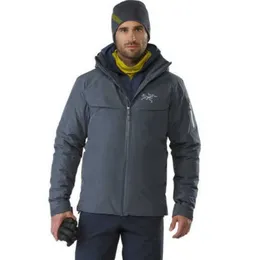 Мужские куртки Пальто Arcterys Hoodie ARCTERYS Macai Jacket Ski Charge Coat Пуховик Лыжный костюм GTX Водонепроницаемый теплое пальто Blac WN-5O2U