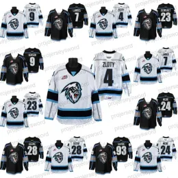 Hockey WHL Winnipeg Ice Hockey Jersey 4 Benjamin Zloty 7 Carson Lambos 9 Zachary Benson 23 Sam Reinhart 24 Michael Milne 28 Conor Geekie 93