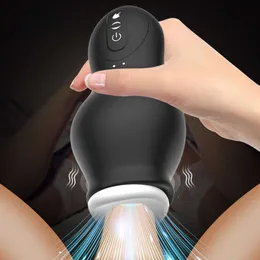 Sex Toy Massager for Men Automatic Sucking Male Adults Oral Vaginal Penis Vibrator Toy Cup Blowjobs Machine