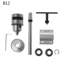 gereedschap JTO/B10/B12/B16電気ドリル電源スピンドルアセンブリDIY木工カッティング小さな旋盤トリミングベルトドリルチャック