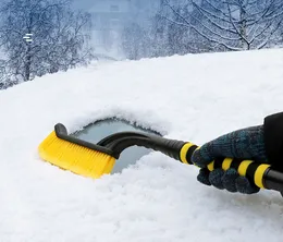 26" Snow Brush with Ice Scraper Detachable Snow Cleaner for Car Windshield with Foam Grip No Scratches to Snow & Ice Removal Tool for Car SUV Truck