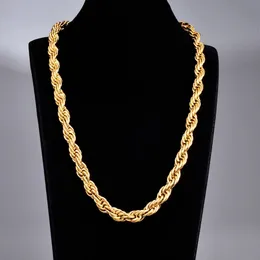 Chokers 18 Karat vergoldete, grob gedrehte Halskette mit Anhänger für Damen, modisch, Hip Hop, vergoldete Schlüsselbeinketten, feiner Schmuck, Geschenke 231129