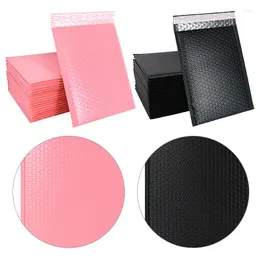 Aufbewahrungsbeutel 2/3/4/5 Stück Pink Black Bubble Foam Self Seal Envelope Bag Wasserdichte Versandtaschen Gepolsterte Geschenkverpackungen