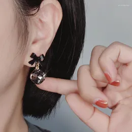 dangle earringsファッションスパークリングクリスタルボウノット