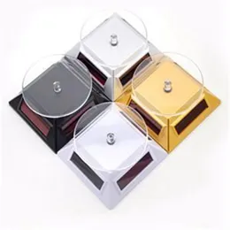 전체 로우 Prsolar Rotation Showcase Solar Powered Turntable Rotary Jewelry Display STAND 309L