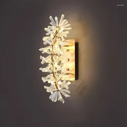Vägglampa kristall lyx el sovrum vardagsrummet