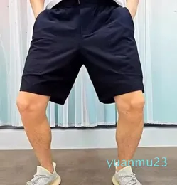 Pantaloncini da uomo per abbigliamento da yoga con tasche laterali Sport di qualità eccellente Pantaloni da jogging da spiaggia per il tempo libero Elasticizzati Taglia casual M-Xxl Consegna a domicilio