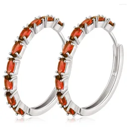 Hoop Earrings Zirconia Circle Big For Women Lady Fashion Charm High Quality Wedding Jewelry Gift