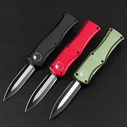 Coltello da cacciatore di taglie Mini Auto Claw Rocket Design D2 Lama satinata T6 Manico in alluminio Coltelli 204P