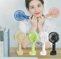 Party Portable USB Rechargeable Fan Mini Handheld Air Cooling Fan Desktop Ventilation Fans With Base 3 Modes For Travel Outdoor Co6945754