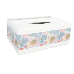 Tissue Boxes & Napkins 1Pc Multipurpose Storage Box Tabletop Holder Leather Sundries Container
