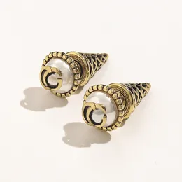 New Pearl Stud Earrings 2023 Women Gift Letter Strains 18k Gold Plated Jewelry High High Biredies Family Hiff Hift Mift