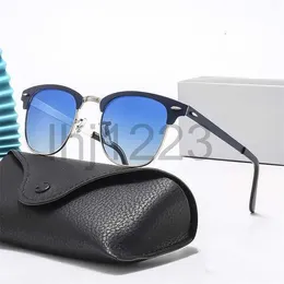 2024 Luksusowe okulary przeciwsłoneczne dla kobiet Męskie okulary Modne okulary do jazdy Vintage połowy ramy Sun Uv400 Wysoka jakość 8B9II
