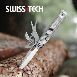 Messen SWISS TECH 11 in 1 Folding Knife Multi Knife Outdoor Pocket Mini Portable Knife Multitool Knife