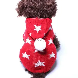 Одежда для собак, свитер для кошек, джемпер с капюшоном, дизайн со звездами, пальто для щенков и теплая одежда, 6 размеров, 2 цвета vaiduryd6