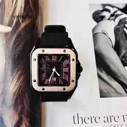 Кварцевые часы для мужчин, новые квадратные кварцевые часы, спортивные мужские пары с черной лентой K81L