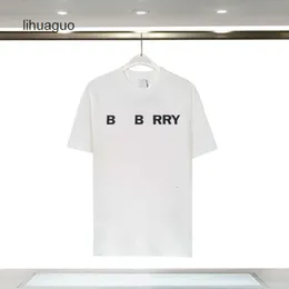 الأزياء الفاخرة البروبيريات البروبيريز رسالة Burberrries Premium Burberriness Classic Prints قميص الصدر غير الرسمي للنساء Tshirt Designer Com Summer Short 7IM7