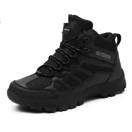 Botas Militares Tornozelo Homens Ao Ar Livre Couro Exército dos EUA Caça Trekking Combate Tático para Sapatos de Trabalho Preto Tamanho 3949 Bot 231128