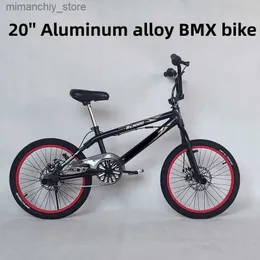 Bicicletas 20 polegadas Freesty BMX Bike Stunt City Street Performance Bicyc Liga de Alumínio Homens e Mulheres Freio a Disco Fatland Universal Turn Q231129