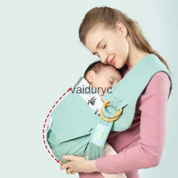 Transportörer slingrar ryggsäckar baby wrap sling bärare nyfödd dubbel användning spädbarn omvårdnad täcker mesh tyg ammande justerbar känguru bagvaiduryc