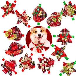 Dog Apparel 10pcs Small Cat Bowties Christmas Pet Supplies Bow Tie Collar Grooming Accessories For Dogs 231128