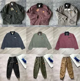 Designer Carhart Mens Jackets Vintage Washed Canvas Jacke Pullover Coat J97 Woolen Clothes Carharttlys Outwear Padded Coats Long Pants Trousers 8823ess